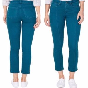 NYDJ Sheri Ankle Partial Pintuck Jeans